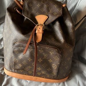 Louis Vuitton Monogram Canvas Brown & Tan Backpack